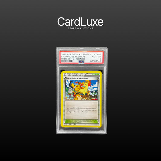 2015 Pokémon XY Promo Champions Festival Worlds 15 PSA 8