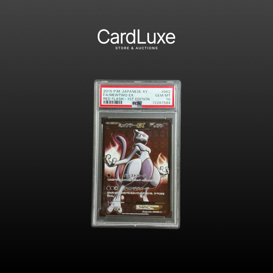 2015 P.M. Japanese XY Fa Mewtwo Ex Red Flash 1st Edition PSA 10