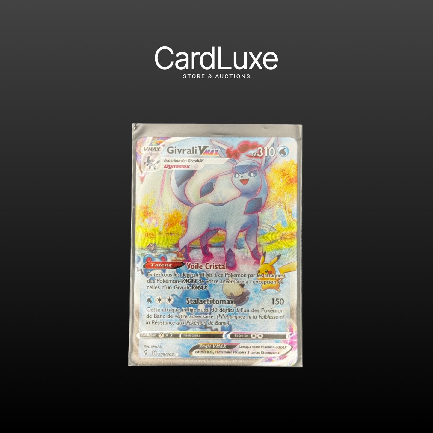 Carte Pokémon - Givrali VMAX 209/203 Pre-Grading CCC 9