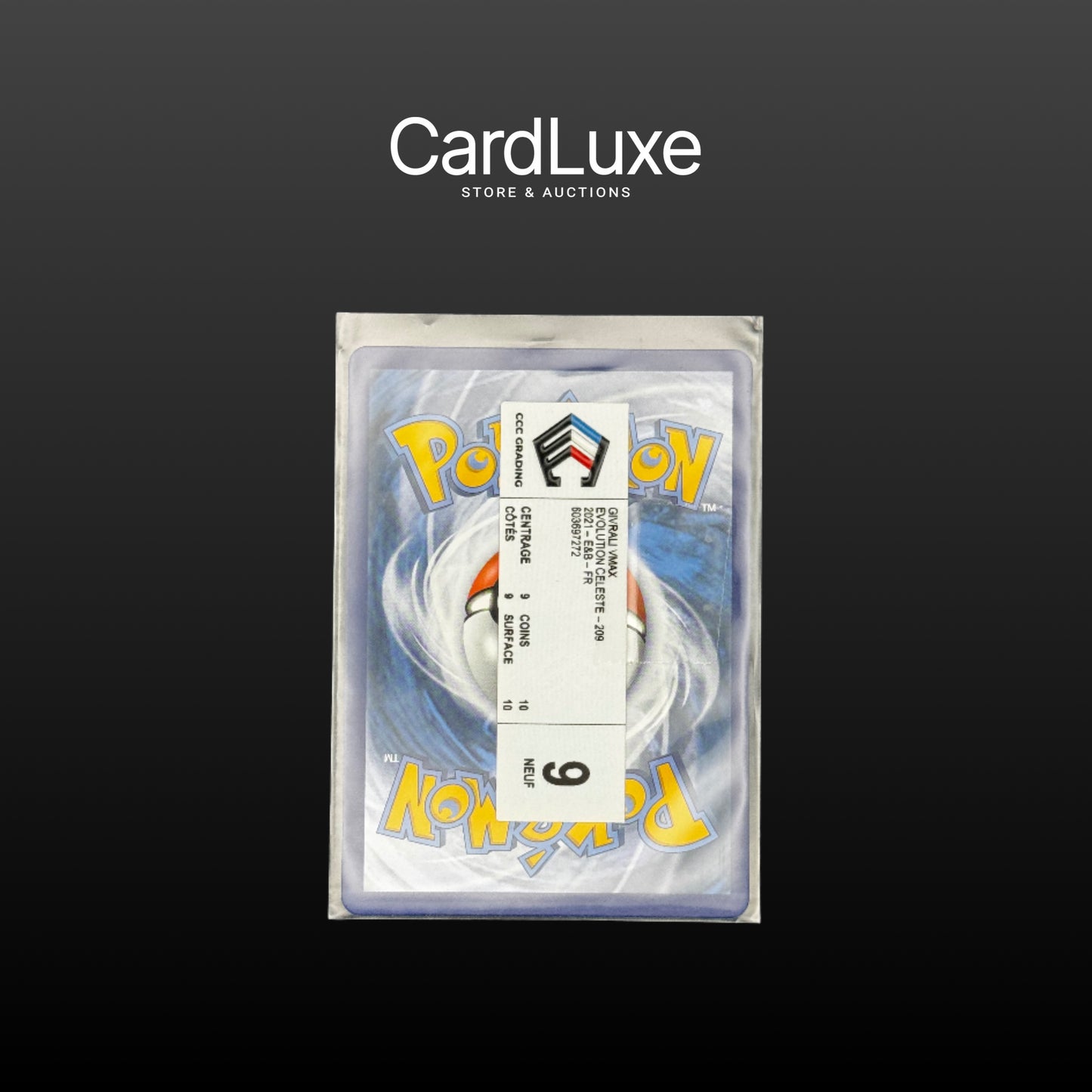 Carte Pokémon - Givrali VMAX 209/203 Pre-Grading CCC 9