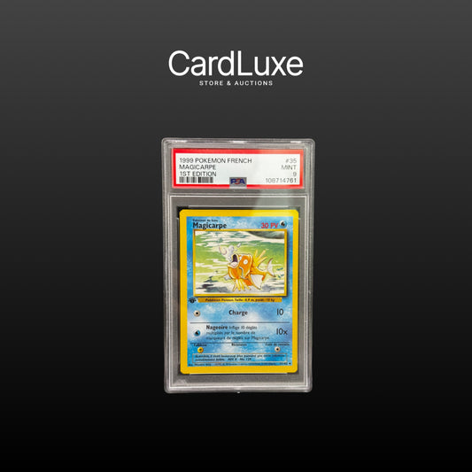 1999 Pokémon French Magicarpe 35/102 1ST Edition Base Set PSA 9