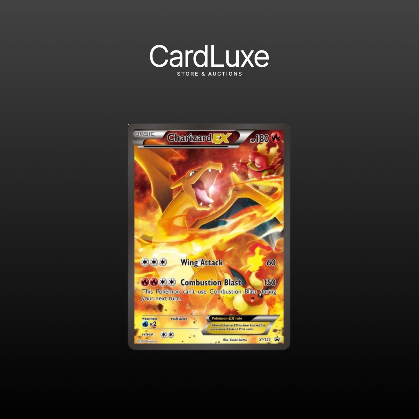 Carte Pokémon - Charizard EX Promo XY121 (Near Mint)