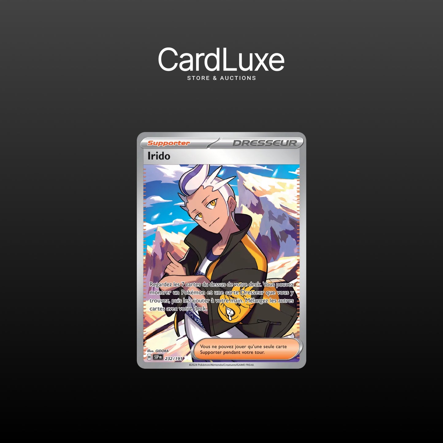 Carte Pokémon - Irido 232/191 - Etincelles Deferlantes (Near Mint)