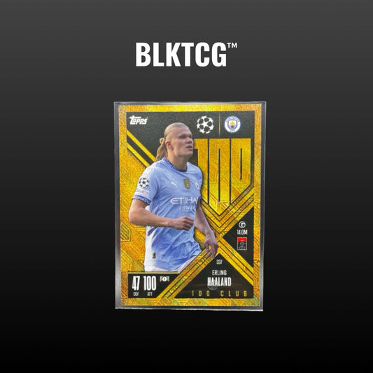 Topps Match Attax CL Extra 24/25 No. 337 Erling Haaland 100 Club