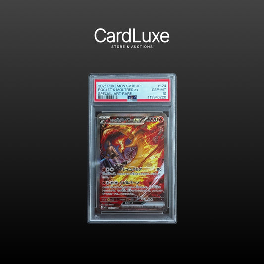 2025 Pokémon Japanese Rocket's Moltres EX Special Art Rare PSA 10