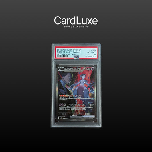 2025 Pokémon Mewtwo EX Sv10 Jp Rocket's Special Art Rare PSA 10