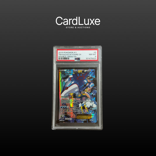 2015 Pokémon XY Tm.Aqua's Kyogre EX Double Crisis Fa PSA 8