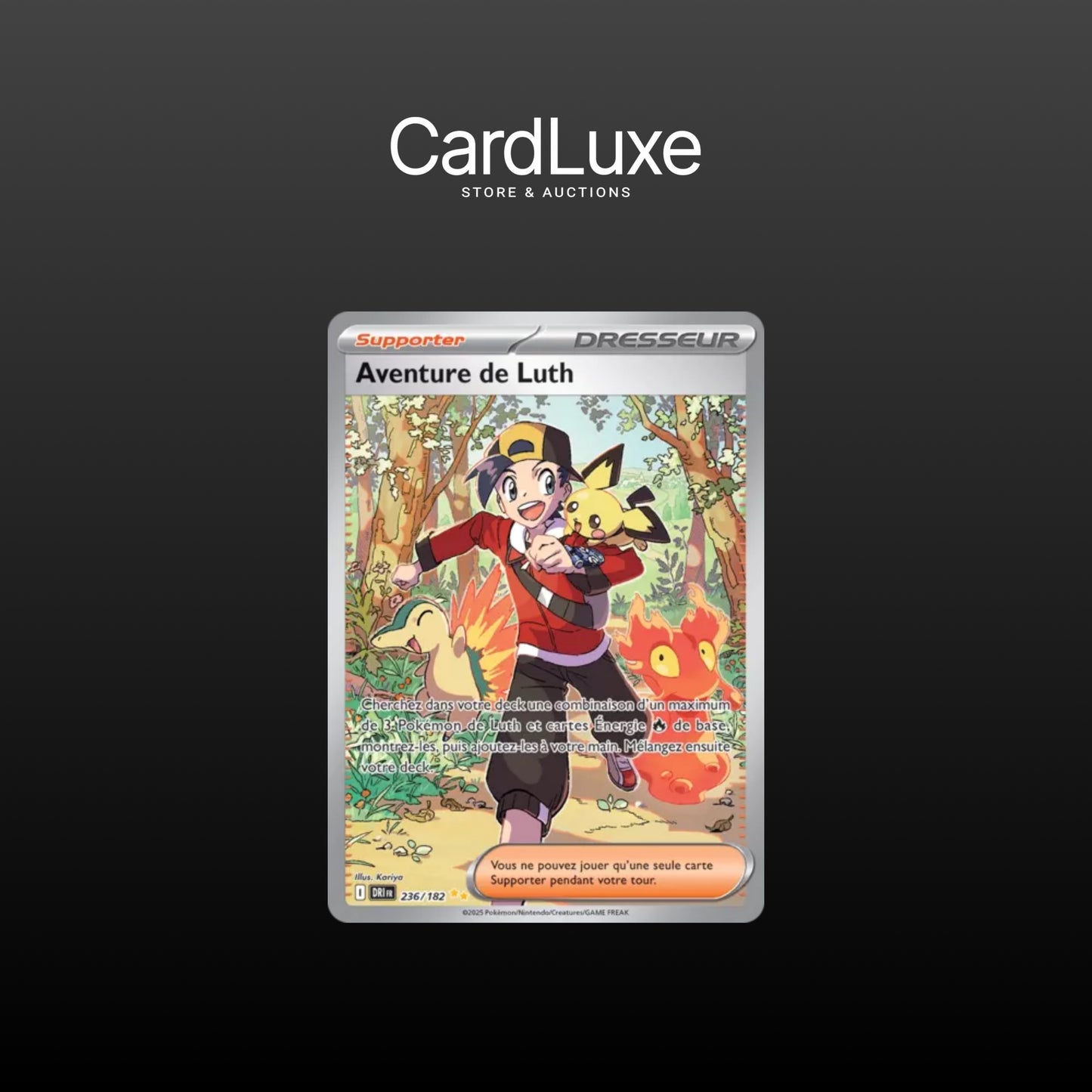 Carte Pokémon - Aventure De Luth 236/182 (Near Mint)