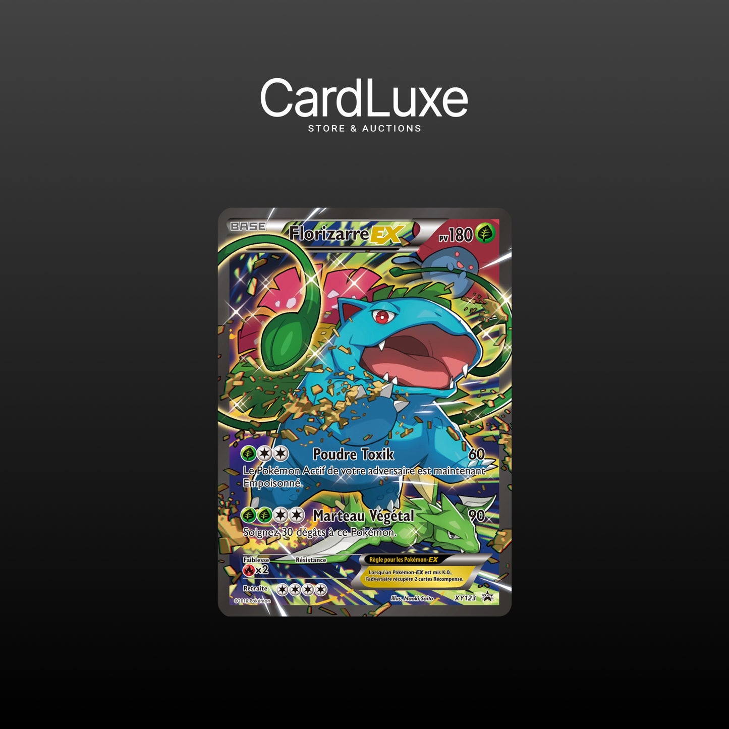 Carte Pokémon - Florizarre EX FA PROMO XY123 (Near Mint)