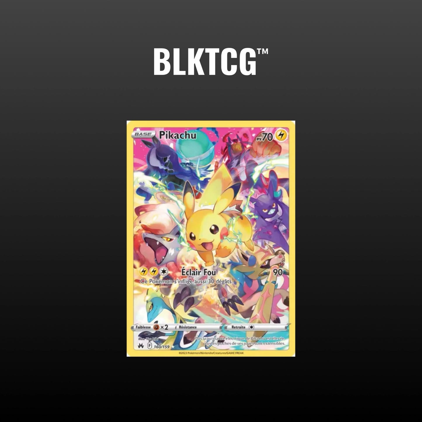 Carte Pokémon - Pikachu 160/159 Secrete Rare Zenith Supreme